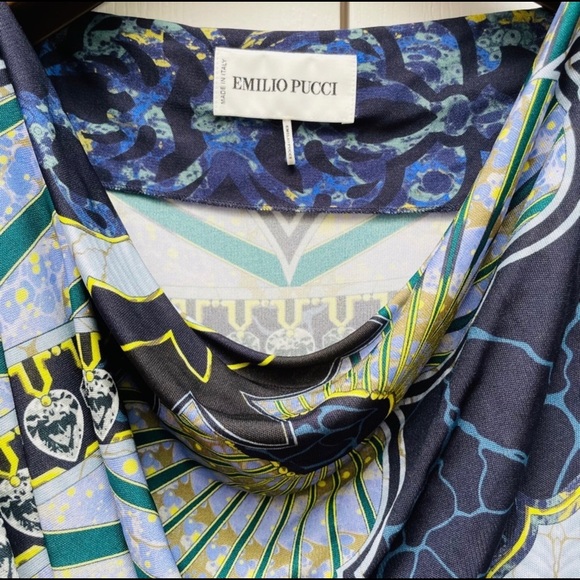 Emilio Pucci Cowl Neck Midi Dress US 6 - Picture 4 of 6